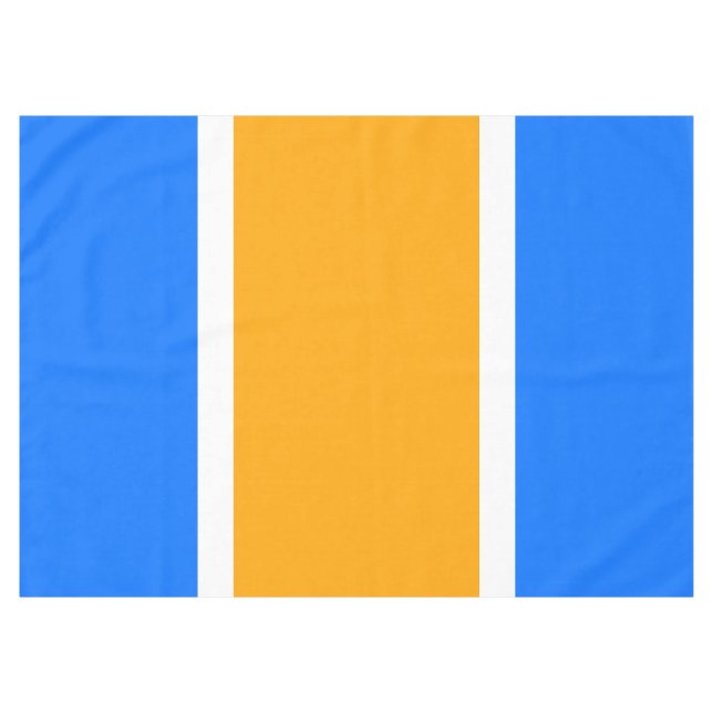 Mantel Brillantes franjas de verano náuticas amarillas az (Frente (Horizontal))