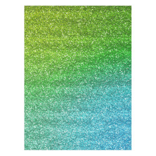 Mantel Brillo Gradiente Verde y Azul Brillante
