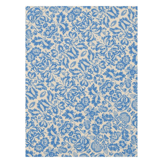 Mantel Brocado de damasco floral veneciano de William Mor (Anverso)