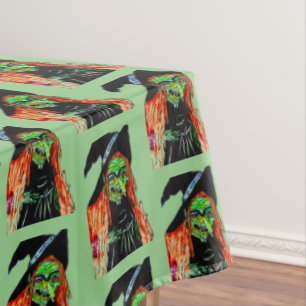 MANTEL BROOMHILDA HALLOWEEN TONOS