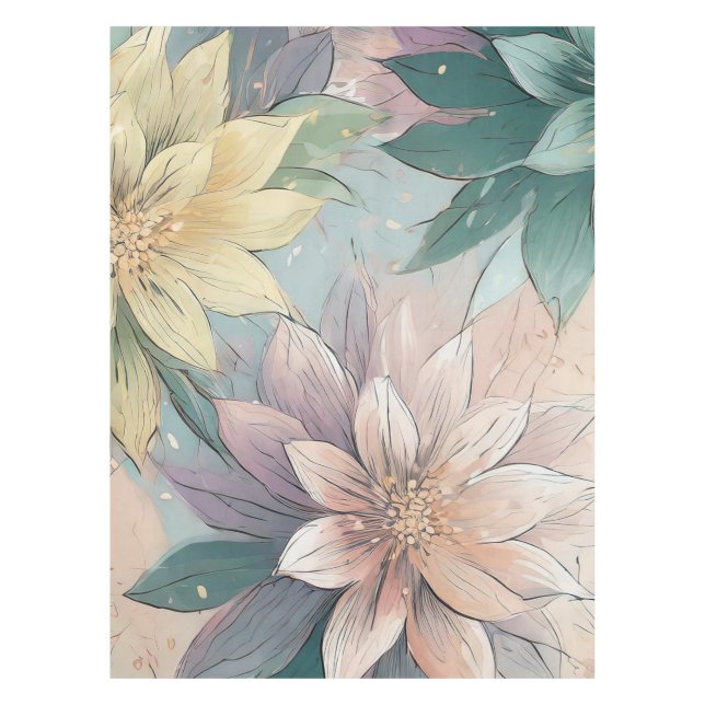 Mantel Brote de flores en el Pastel: Patrón de explosione (Anverso)