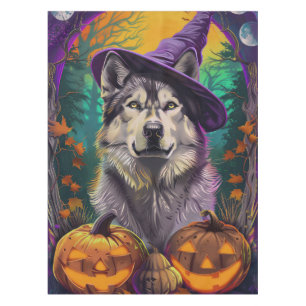 Mantel Bruja y calabaza de Halloween en Malamute