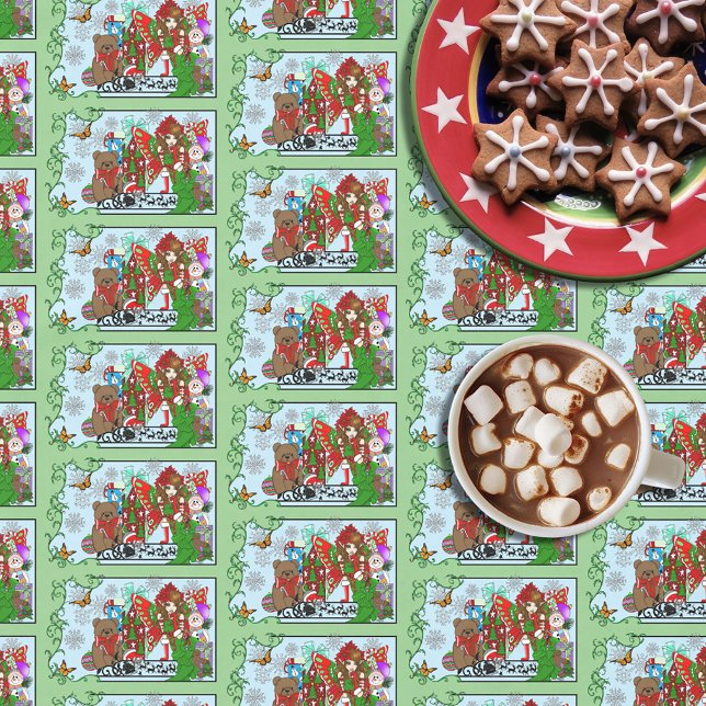 Mantel Brunette Christmas Present Fairy (Subido por el creador)