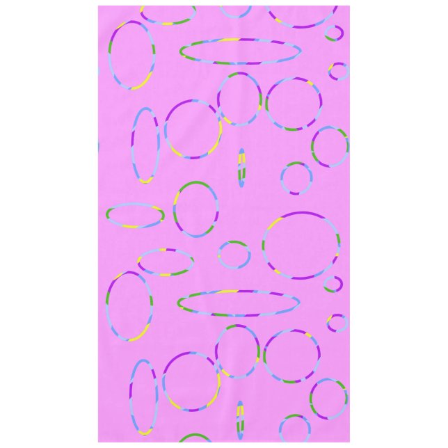 Mantel Bucles en rosa (Anverso)