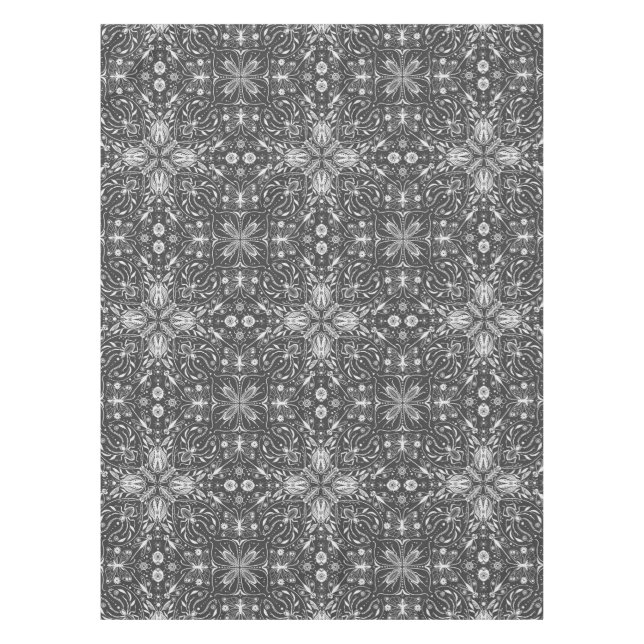 Mantel Bugs, blanco roto sobre negro (Anverso)