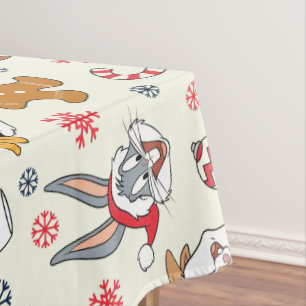 Mantel BUGS BUNNY™, DAFFY DUCK™ y Patrón Navideño de Lola
