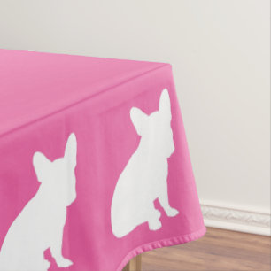 Mantel Bulldog francés Baby Shower Frenchie Rosa