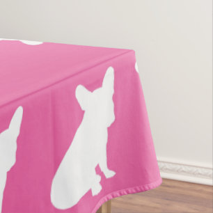 Mantel Bulldog francés Baby Shower Frenchie Rosa