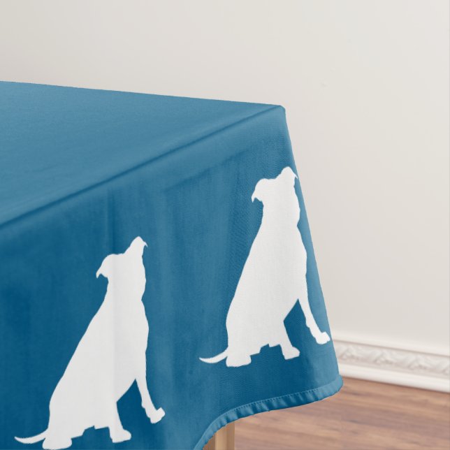 Mantel Bulldog Pit Baby Shower Blue Boy Pitbull (In Situ)