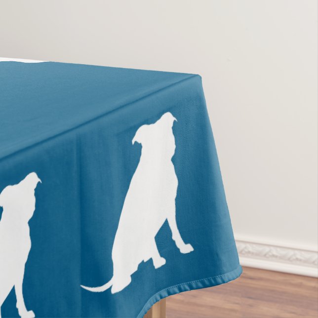 Mantel Bulldog Pit Baby Shower Blue Boy Pitbull (In Situ)