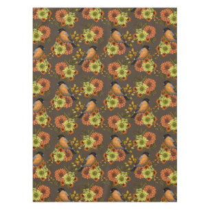 Mantel Bullfinch en florales otoñales