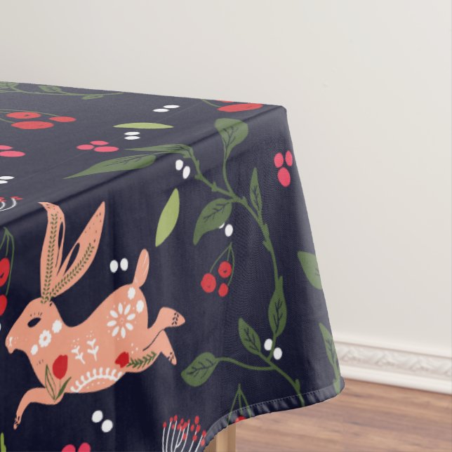 Mantel Bunnies de arte folclórico escandinavo (In Situ)