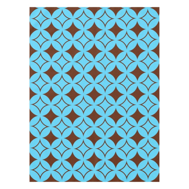 Mantel Buques azul y marrón (Anverso)