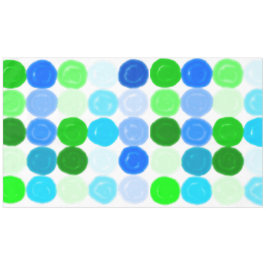 Mantel Burbujas azul y verde