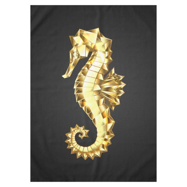 Mantel Caballo marino polígono de oro (Anverso)