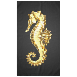 Mantel Caballo marino polígono de oro