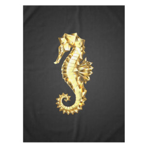 Mantel Caballo marino polígono de oro