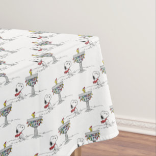 Mantel Cacahuetes   Baño de aves congelado Snoopy & Woods