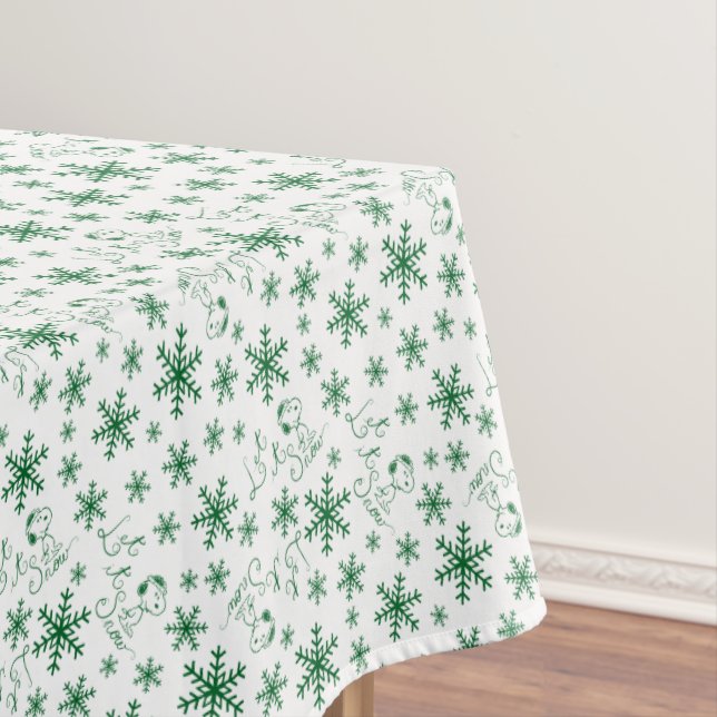 Mantel Cacahuetes | Navidades Snoopy Let It Snow Pattern (In Situ)