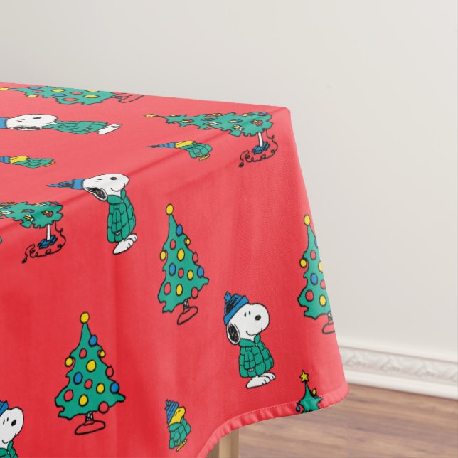 Mantel Cacahuetes | Patrón de Navidades rojos Snoopy y Wo (In Situ)