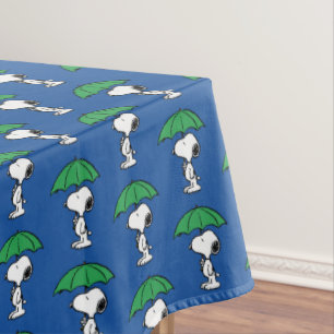 Mantel Cacahuetes   Snoopy Green Umbrella