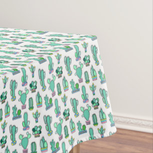 Mantel Cactus de la verde menta y modelo suculento de la