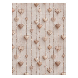 Mantel Cadenas de Corazones de Encaje Vintage