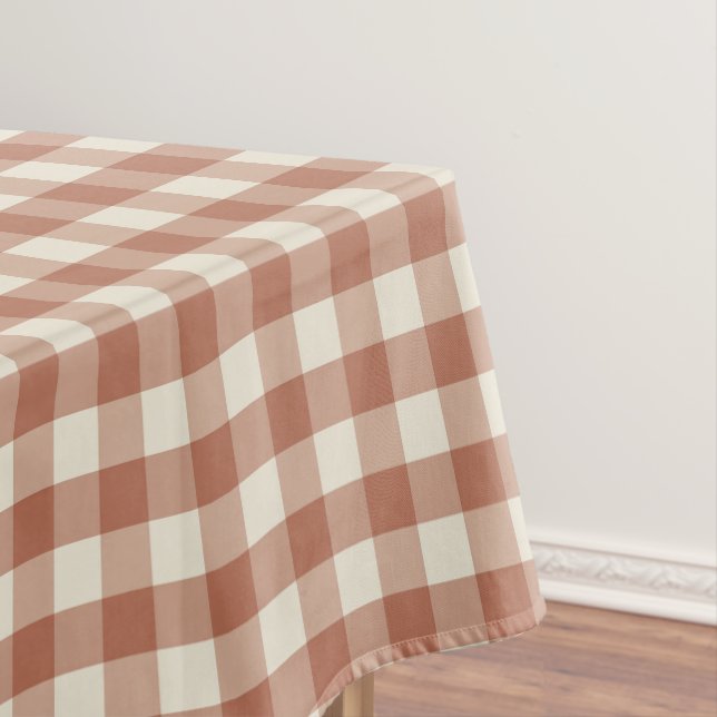 Mantel Caer Amaro en Panna Cotta Gingham - estampado de c (In Situ)