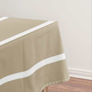 Mantel Café Latte White Pinstripe