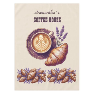 Mantel Cafe Personalizado Merch Croissant Vintage Con Lav