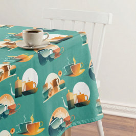 Mantel Café retro inspirado en Bauhaus