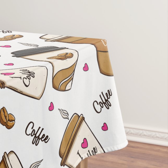 Mantel Cafés, Frijoles, Amante del Café, Corazones (In Situ)