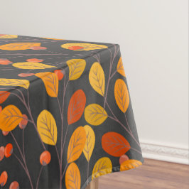 Mantel Caída del patrón sin foco de las hojas y bayas de 