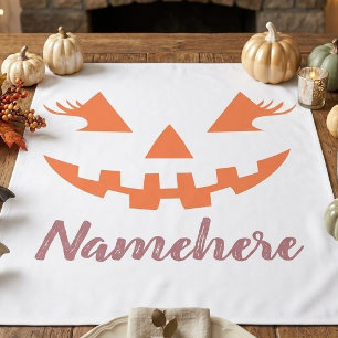 Mantel Calabaza de Halloween personalizada femenina Jack
