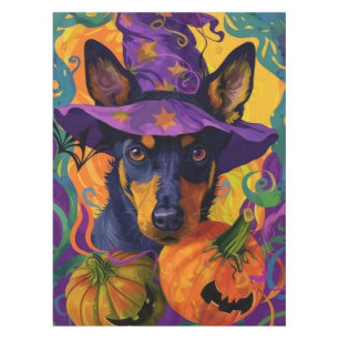 Mantel Calabaza helada australiana Kelpie Halloween
