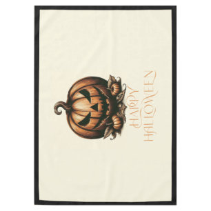 Mantel Calabaza vintage feliz Halloween