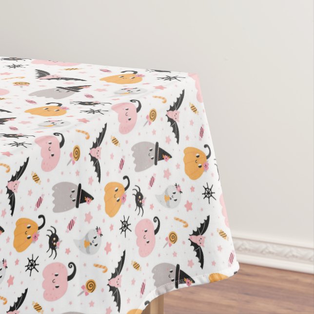 Mantel Calabazas de Halloween, arañas, fantasma, murciéla (In Situ)