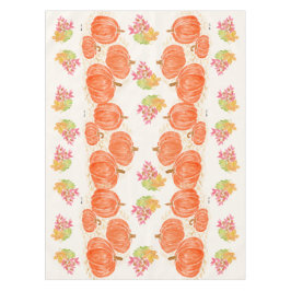 Mantel Calabazas de otoño hojas acuáticas pintadas a mano