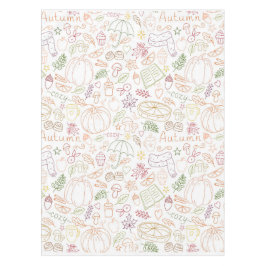 Mantel Calabazas de otoño, hojas y vibraciones cálidas