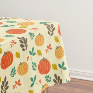 Mantel Calabazas de otoño y hojas