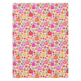 Mantel Calabazas otoñales - rosa pálido