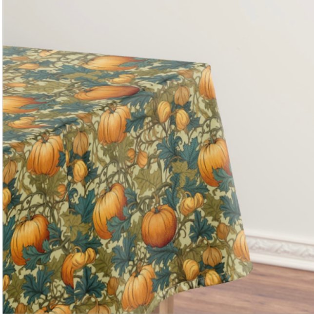Mantel Calabazas personalizadas William Morris y ardilla (William Morris Pumpkin Patch...where's the Great Pumpkin?)