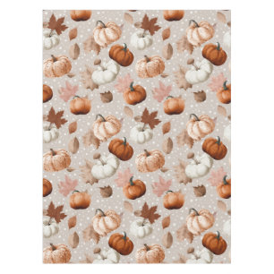 Mantel Calabazas rusticas de otoño y hojas de otoño (2)