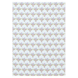 Mantel Calavera animal Boho con mariposas y flores