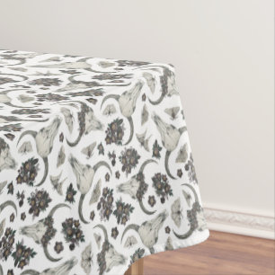 Mantel Calavera animal gótica con patrón de flores