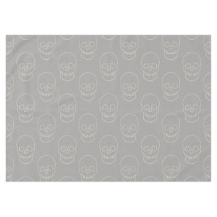 Mantel Calavera - Gris fantasma y blanco óseo