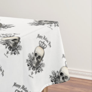 Mantel Calavera y corona de Halloween veneciana moderna
