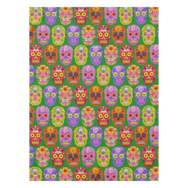 Mantel Calaveras de Flores Patrón Continuo 2018 (Anverso)