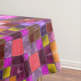 Mantel Caleidoscopio púrpura del fractal del vintage del