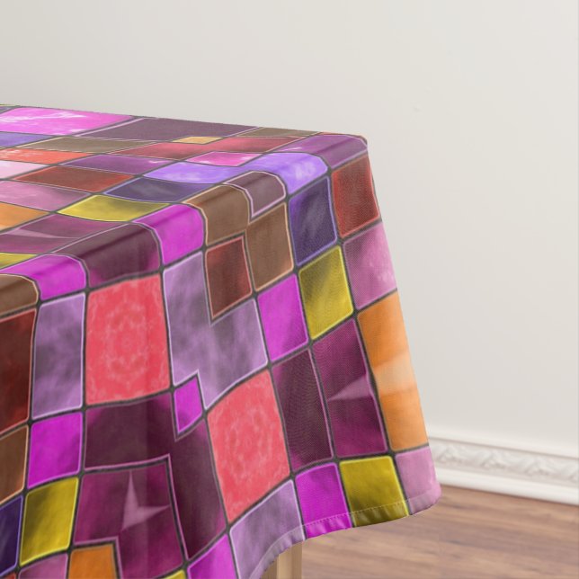 Mantel Caleidoscopio púrpura del fractal del vintage del (In Situ)